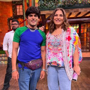 Jayvijay Sachan with Archana Puran Singh