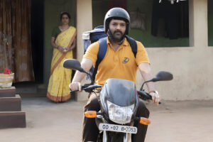 Kapil Sharma and Shahana Goswami during the film Zwigato, Zwigato Review