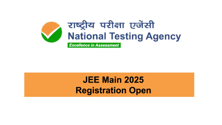JEE Main 2025 Registration Open @jeemain.nta.nic.in, Exam Dates Out