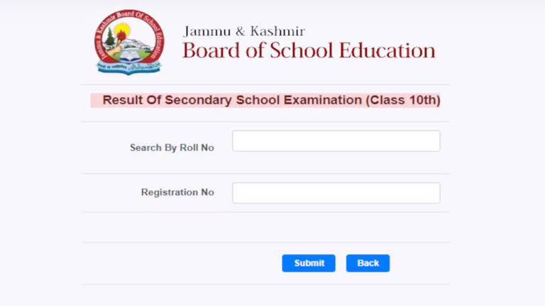 JKBOSE Class 10th