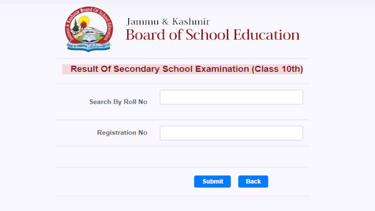JKBOSE Class 10th