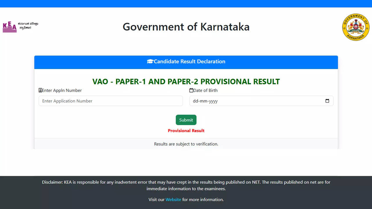 VAO results