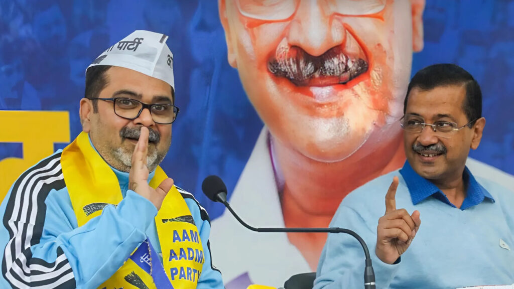 Awadh Ojha and Arvind Kejriwal