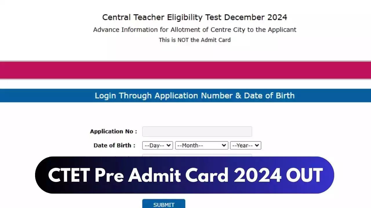CTET Admit Card