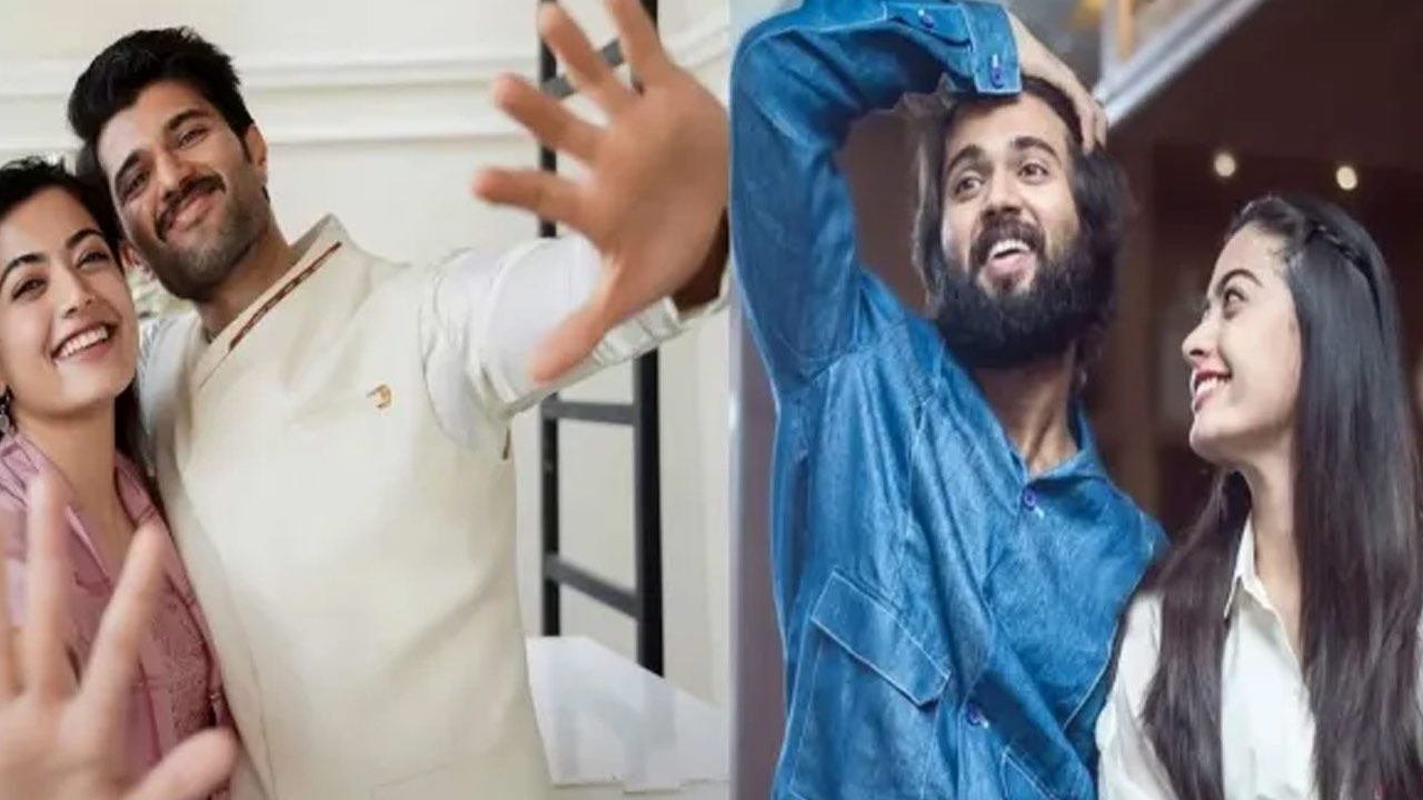 Rashmika Mandanna with Vijay Deverakonda