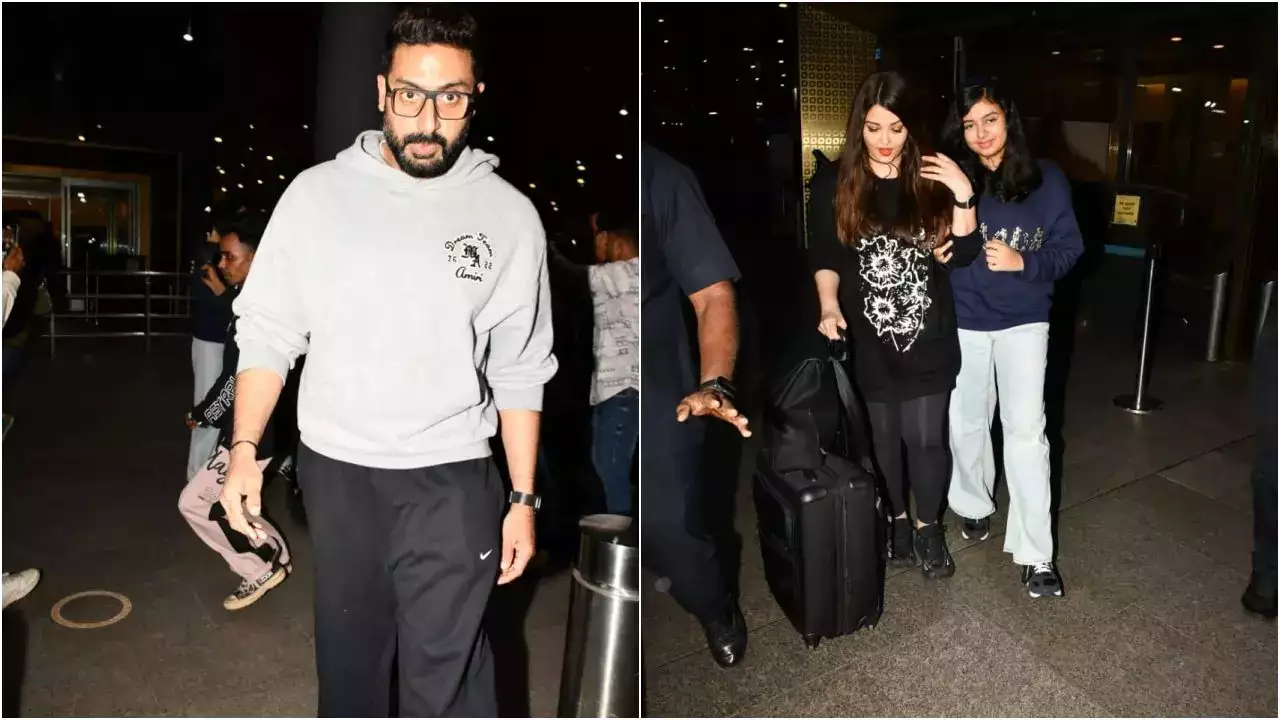 Abhishek, Aishwarya, and Aaradhya