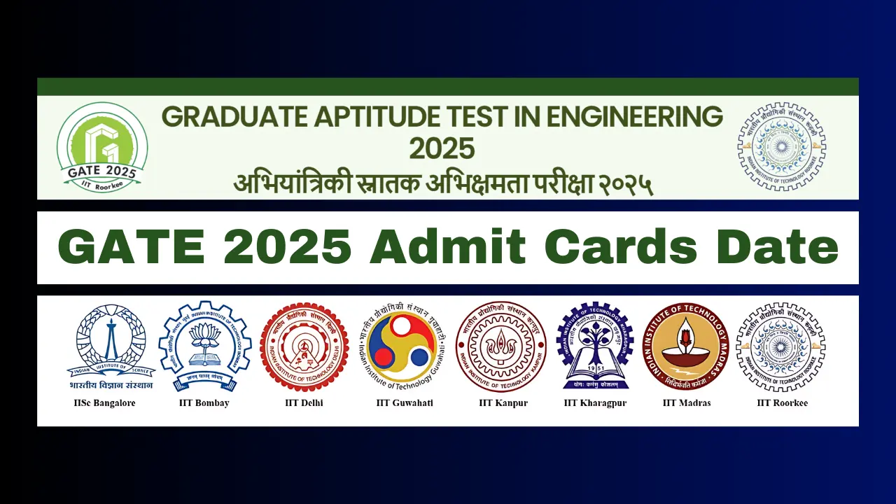 GATE 2025 Admit Card Update