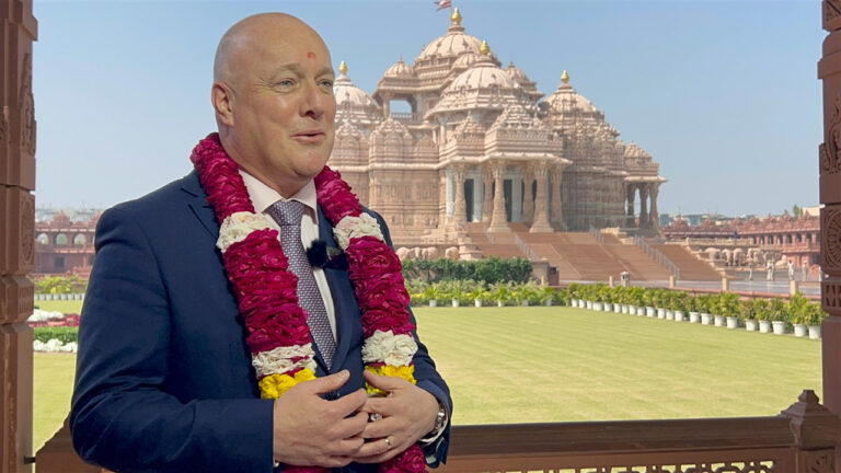 New Zealand Prime Minister Christopher Luxon's Akshardham Vist