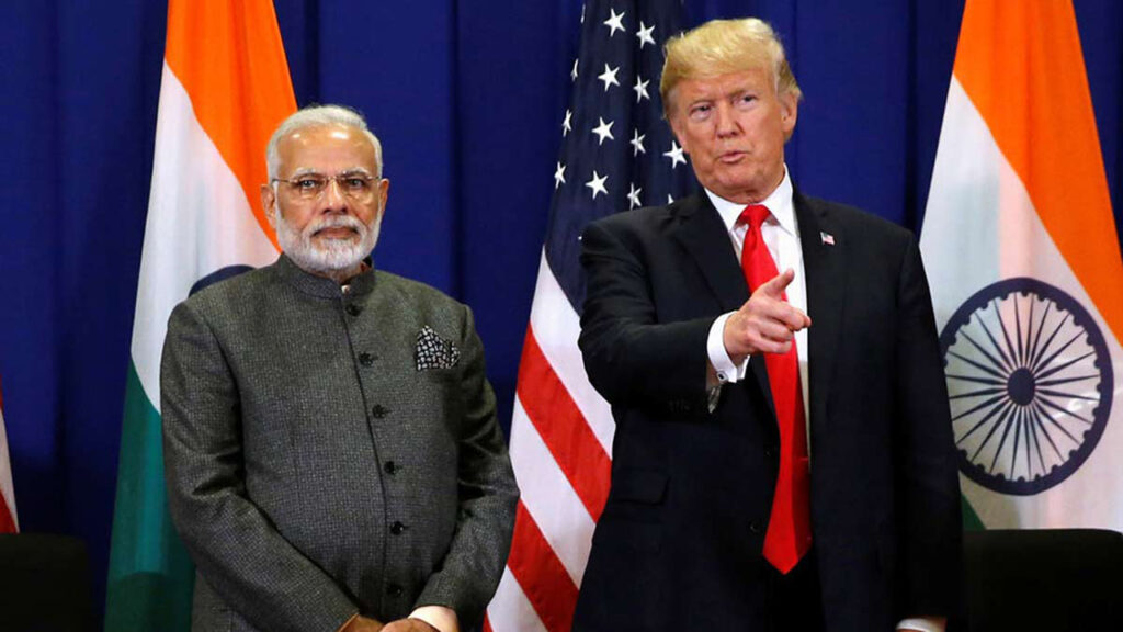 PM Modi of Echoing Trump