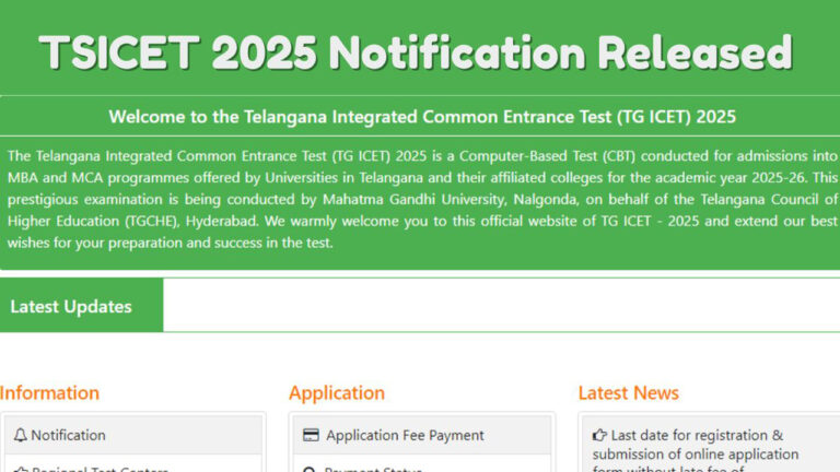 TS ICET 2025 Registration