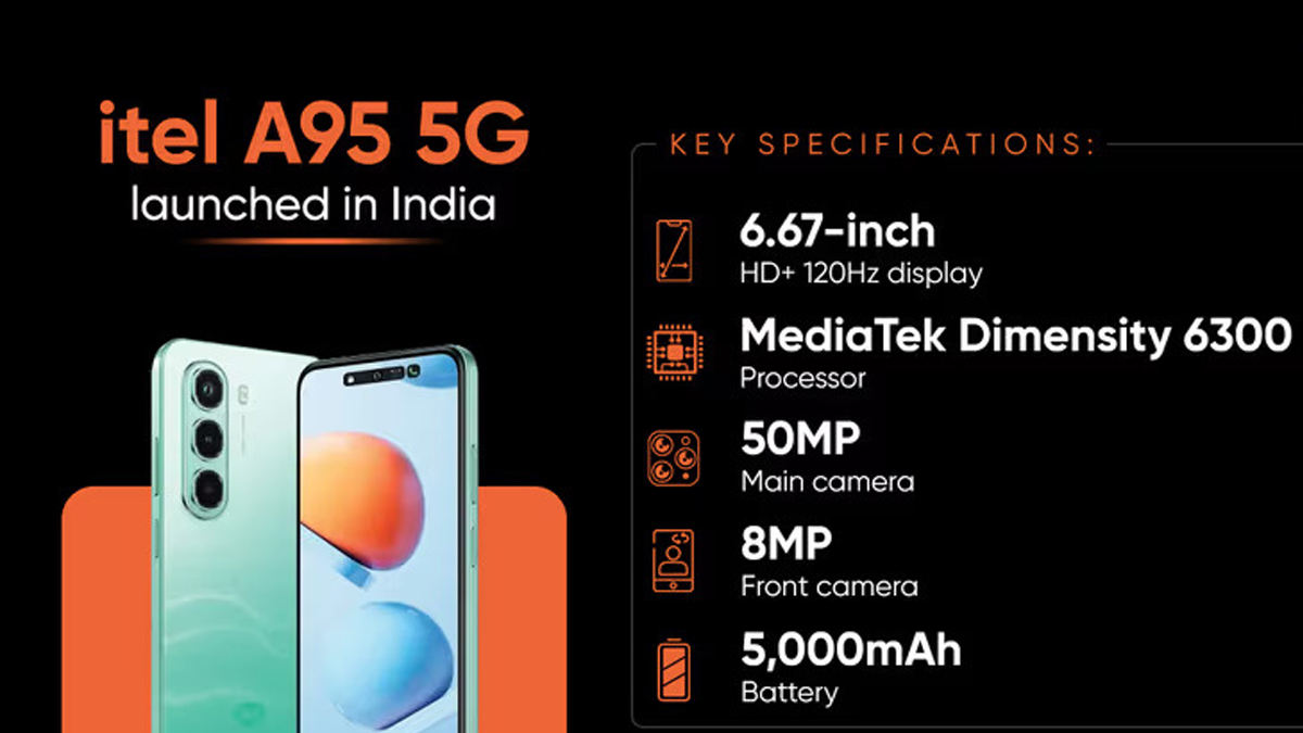 Itel A95 5G Launched in India