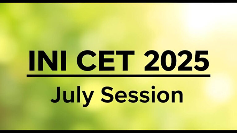 INI CET Result 2025