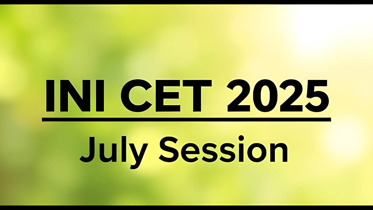 INI CET Result 2025