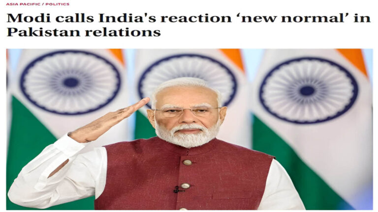 Modi Declares New Normal