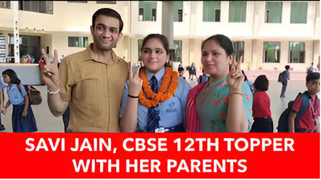 Savi Jain The nation topper from Shamli