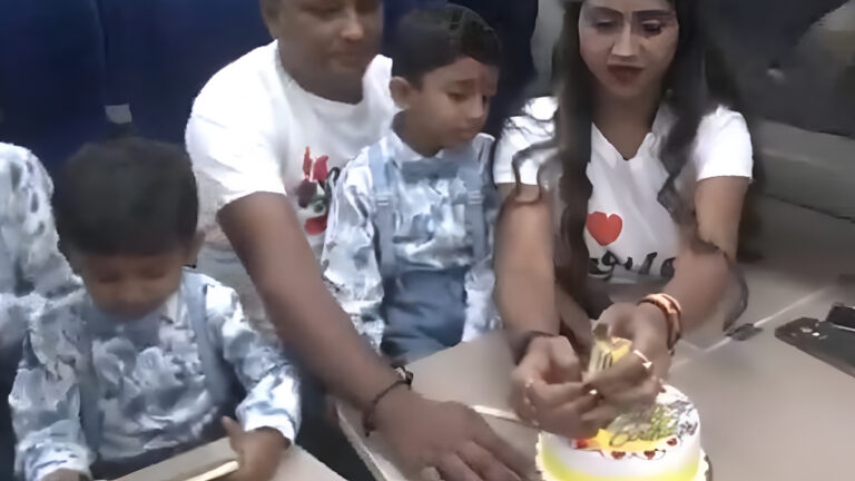 Varanasi Couple Celebrates Son's Birthday