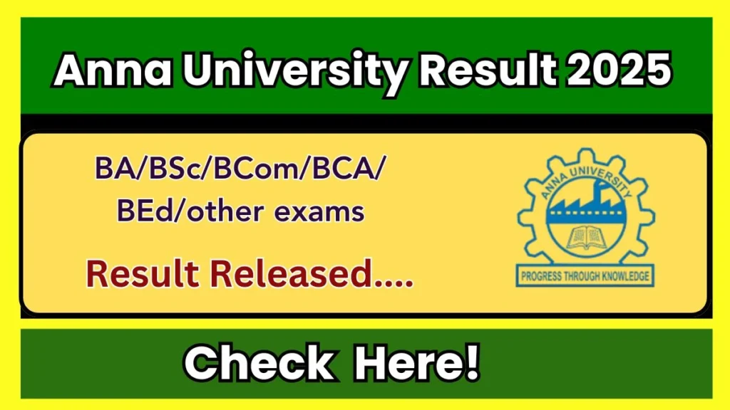 Anna University Results 2025