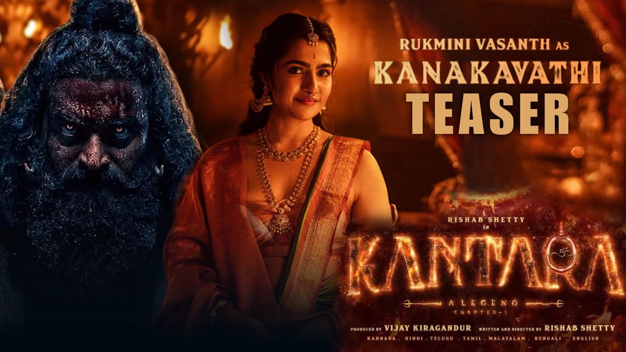 Rukmini Vasanth Captivates as Kanakavathi in New Kantara Chapter 1 Poster
