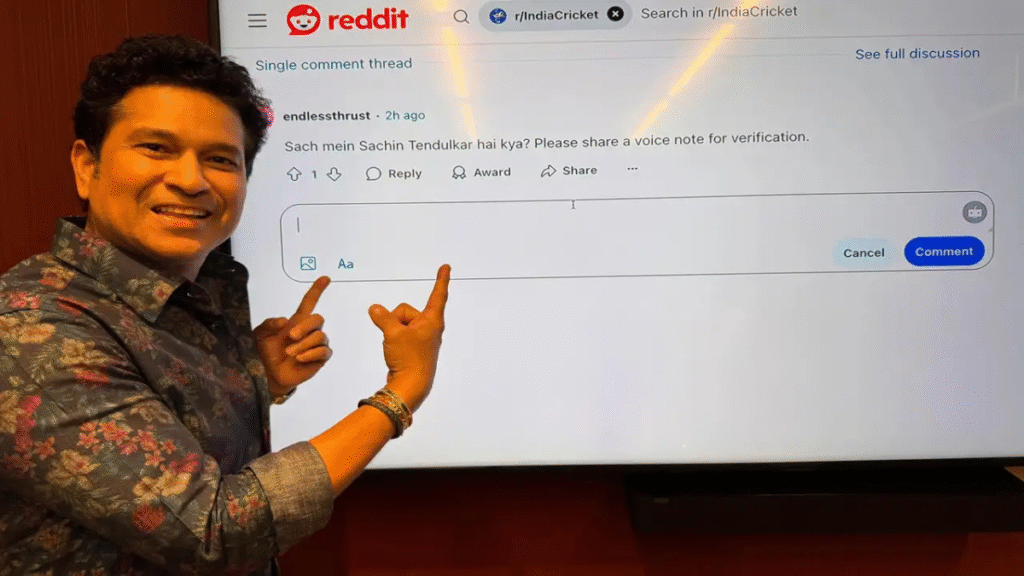 'Aadhar Bhi Bheju Kya?': Sachin Tendulkar