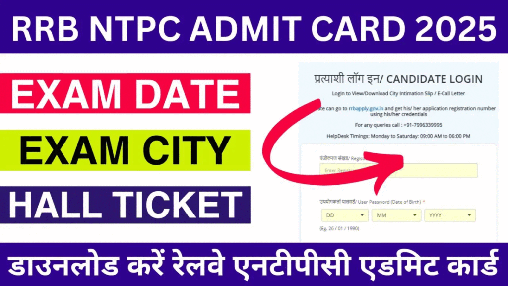 RRB NTPC Undergraduate Exam 2025