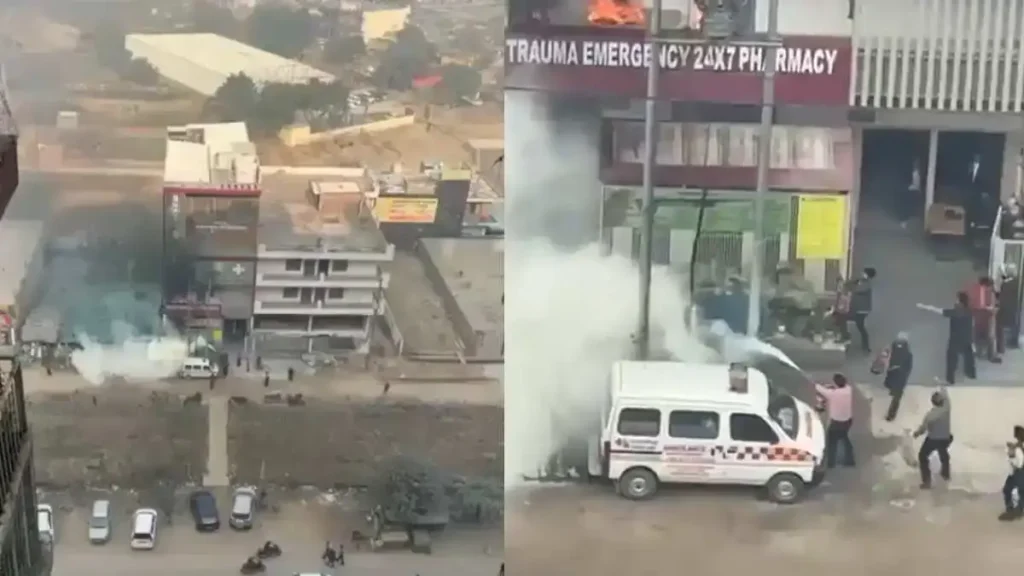 Car Fires Create Panic in Greater Noida West