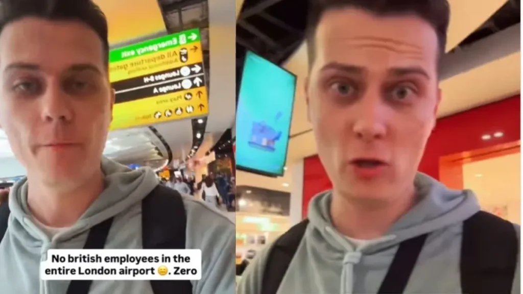 American tourist has gone viral,