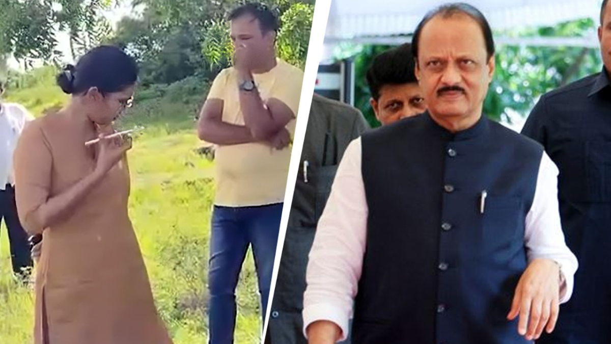 Ajit Pawar Caught on Camera