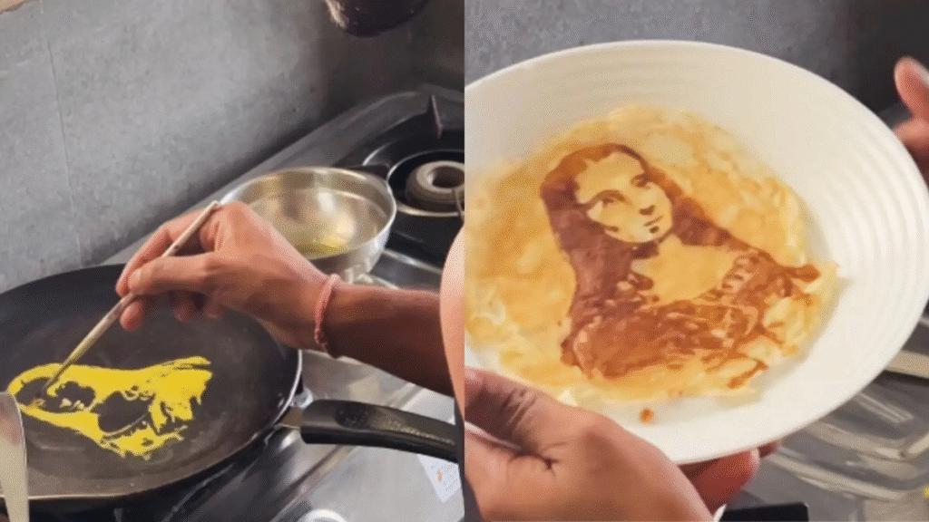 "Mona Lisa" Omelette Goes Viral