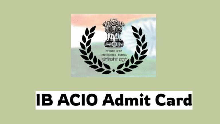 IB ACIO Tier-I exam