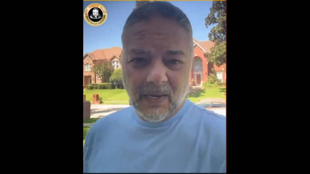 video of an Indian man in the United States
