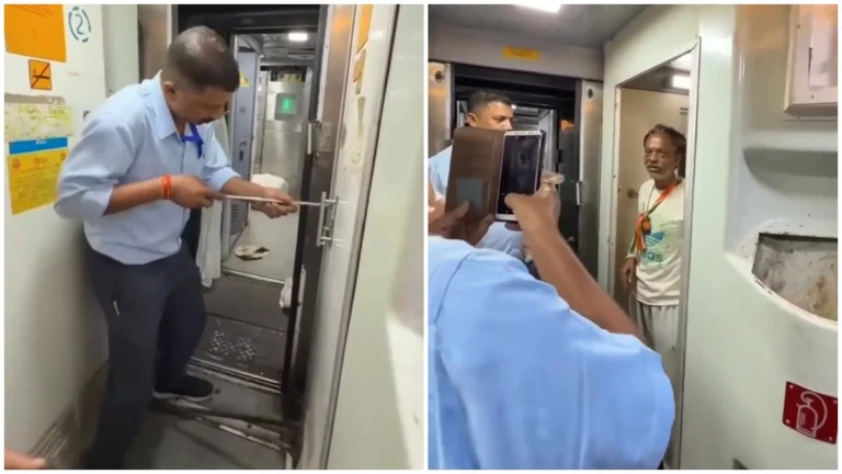 Indian Railways Passenger Is Trapped
