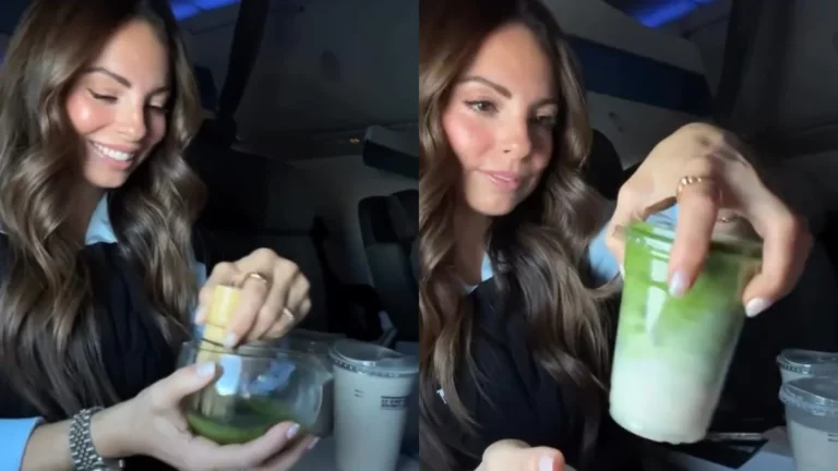 Airborne Brew: Matcha Preparation Captures