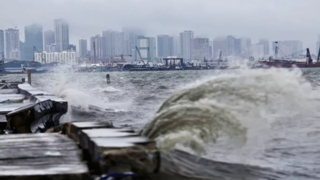 Dramatic Footage Highlights Danger as Typhoon Matmo