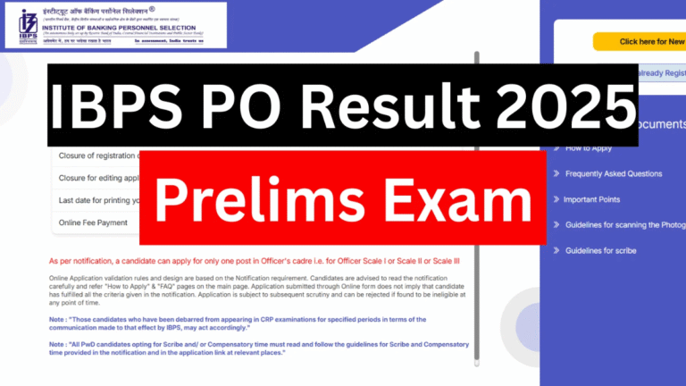 IBPS PO Prelims