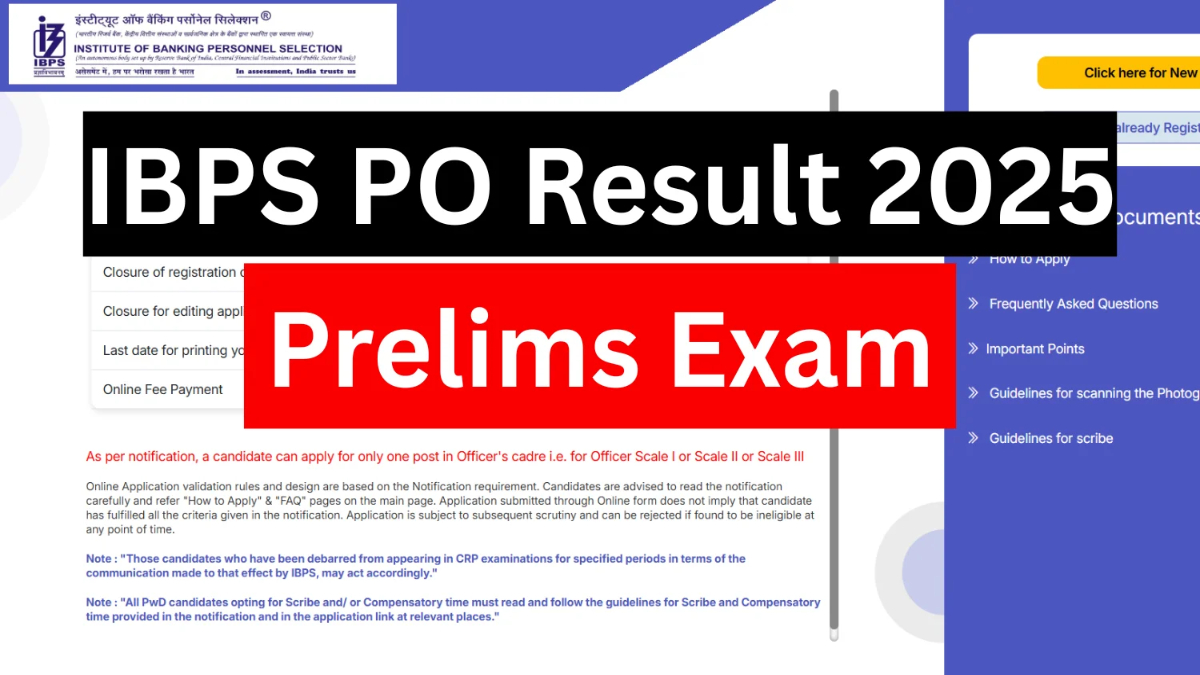 IBPS PO Prelims