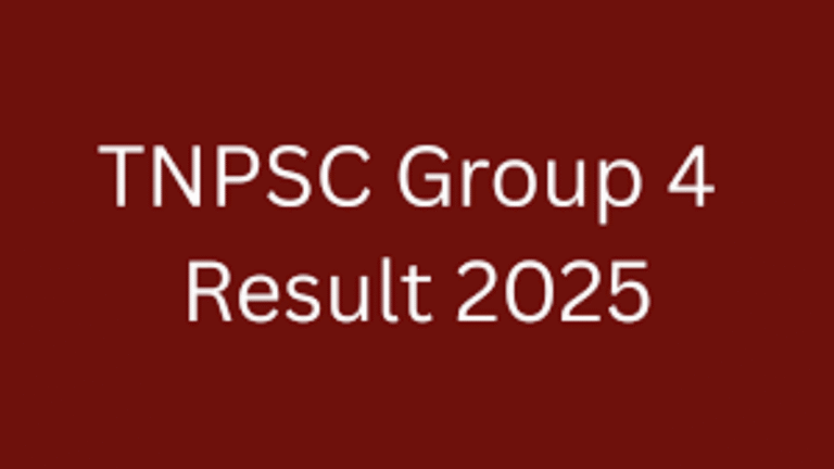 TNPSC Group 4 Results 2025