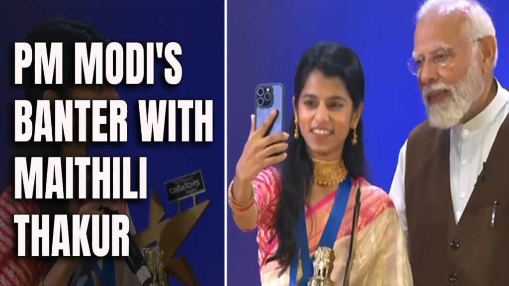 Maithili Thakur and PM Modi