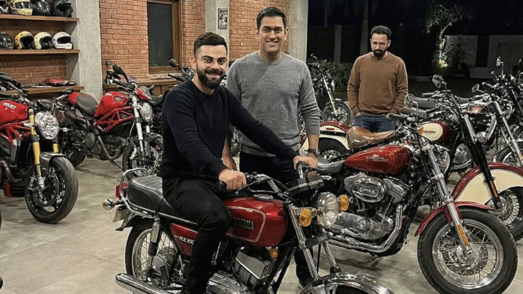 Virat Kohli' 'Ride' on MS Dhoni’ Iconic RX 100
