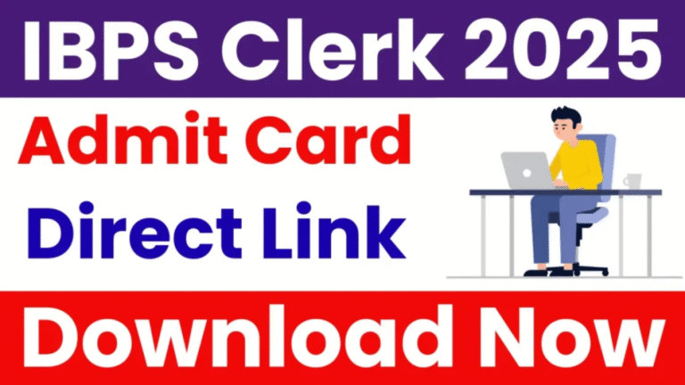 IBPS Clerk Mains Admit Card 2025