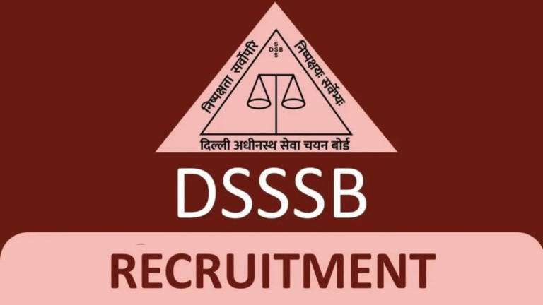 DSSSB MTS Recruitment 2025