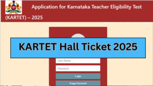KARTET 2025 Hall Ticket Out