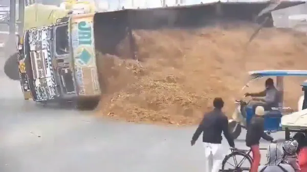 Out-of-Control Truck Crushes