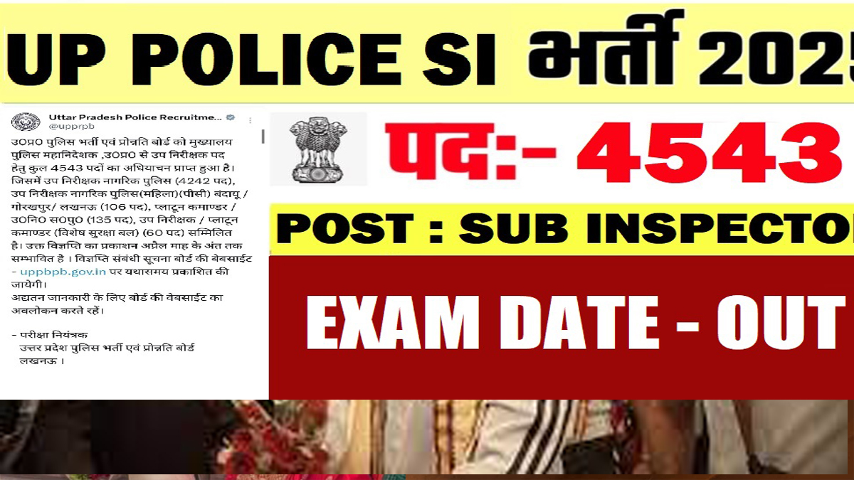 UP Police SI Recruitment 2025