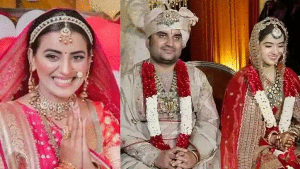 Shipra Sharma and Indresh Upadhyay Maharaj