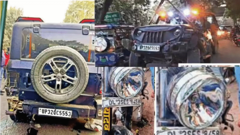 Noida Minor Reckless Joyride Ends in Disaster: 3 Injured in Thar Crash