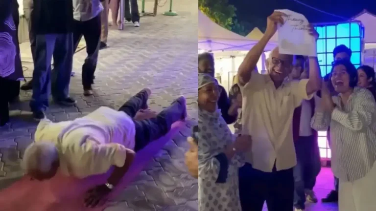 Elderly Man’s 30 Push-Up Challenge Wins Hearts and Jewelry