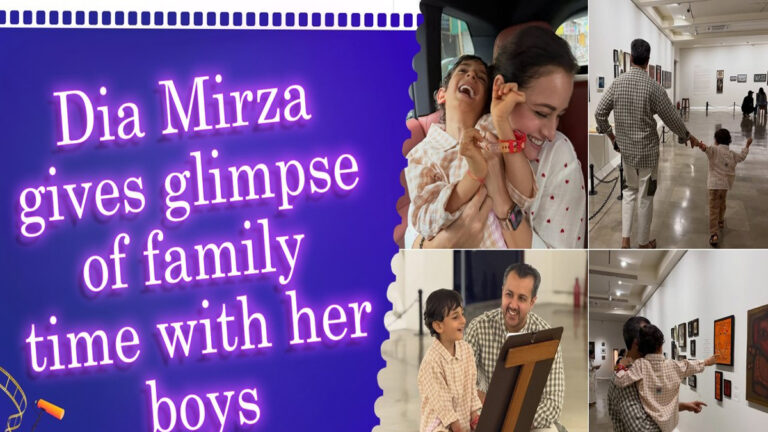 Dia Mirza Shares Heartwarming Museum Moments: “Time Slows Down With My Boys”