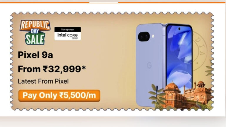 Flipkart Republic Day Sale 2026: Google Pixel 9a Hits a Record Low