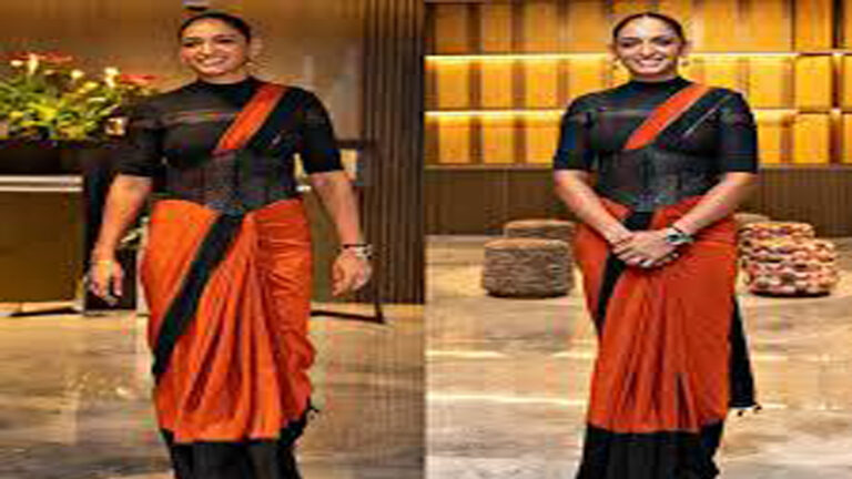 How Harmanpreet Kaur Just Redefined the ‘Power Suit’ in a Saree