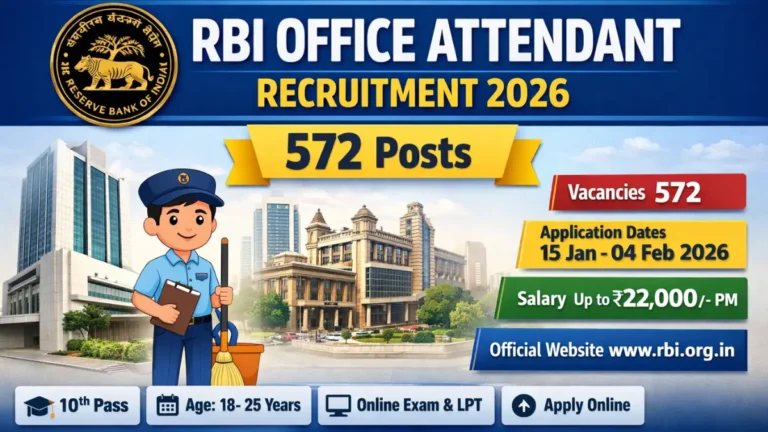 RBI Announces Office Attendant